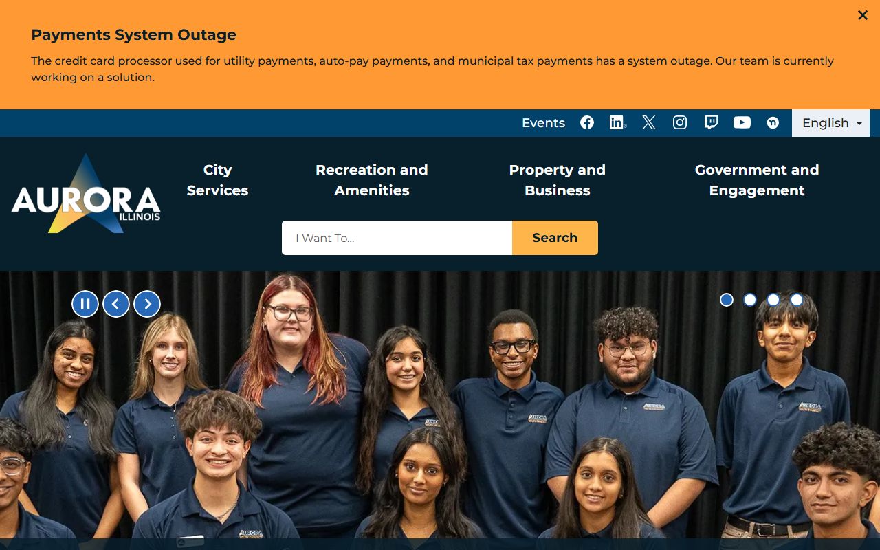 City of Aurora website for marriage license information